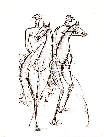 Horses and Jockeys