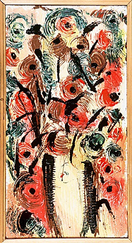 Flowers in Yellow Vase