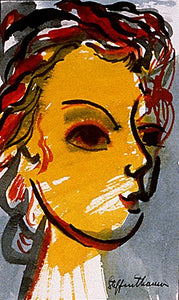 Head of Woman in Yellow