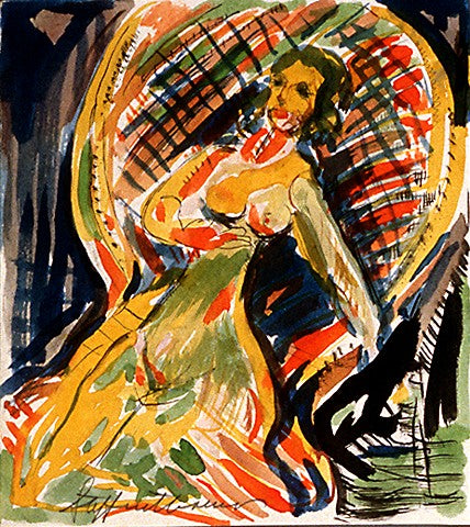 Woman in Big Chair