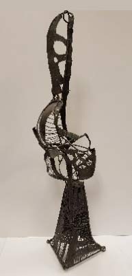 Abstract Form of Couple Kneeling
